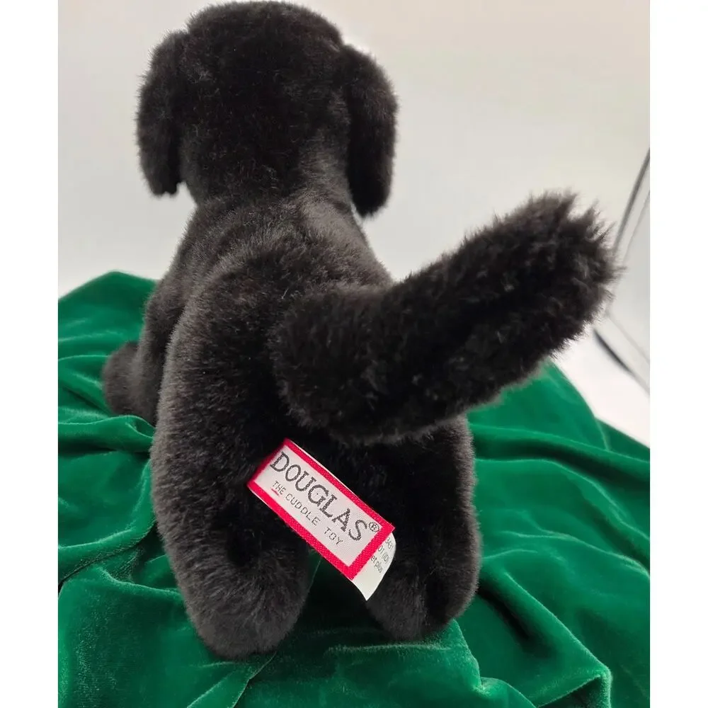 Douglas Brewster Black Lab Dog Plush Stuffed Animal Puppy 12